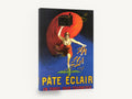 Pâte Éclair Stove Polish, vintage pâte éclair stove advertising poster, stretched canvas wall art print ready to hang