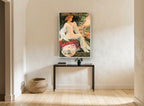 Plombières Les Bains vintage canvas print on the wall of a hallway