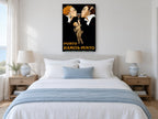 Cupid's Glass of Port vintage canvas print on the wall of a coastal bedroom