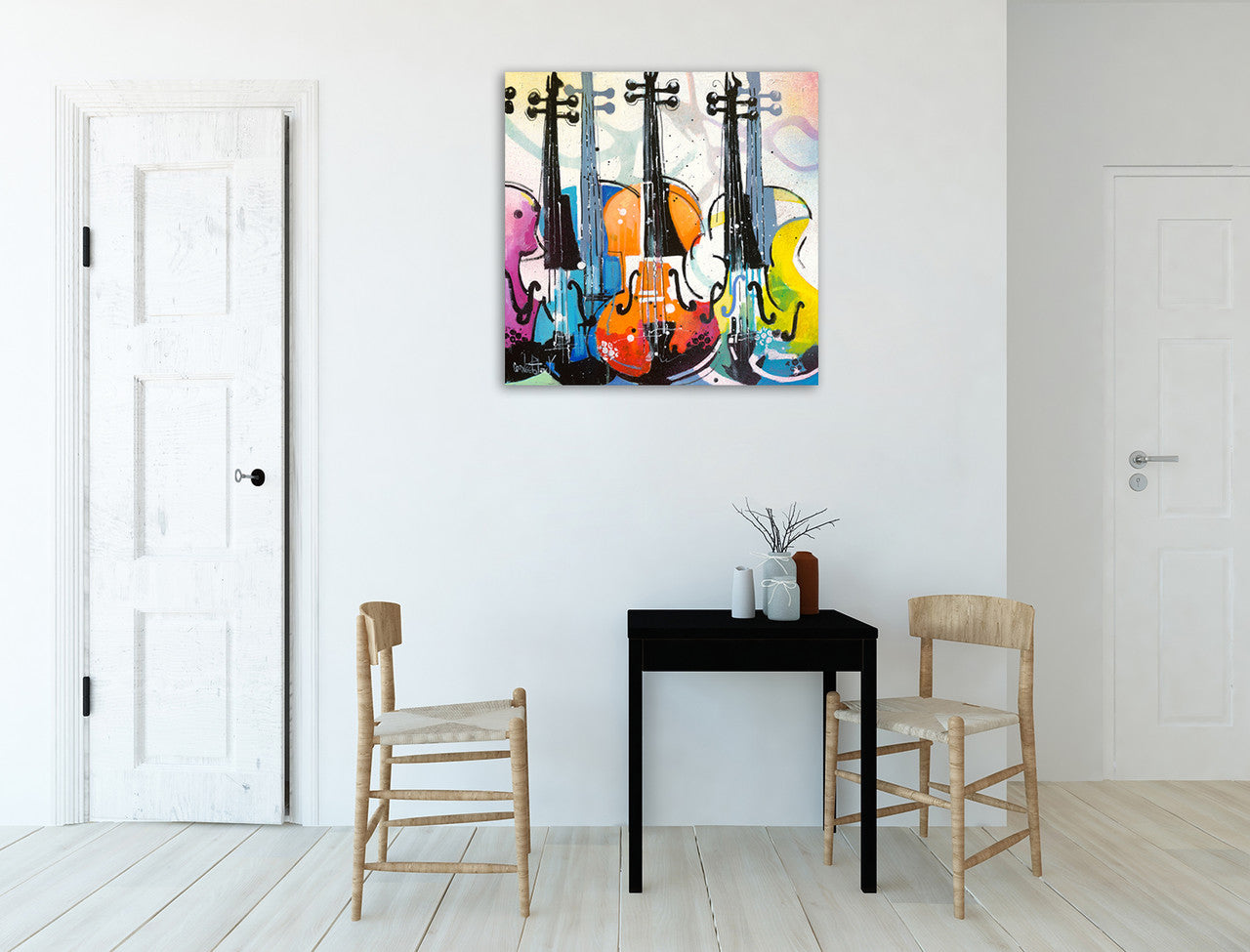 Variation for Violin III Wall Art Print on the wall