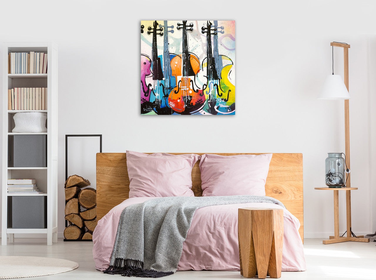 Variation for Violin III Wall Art Print on the wall