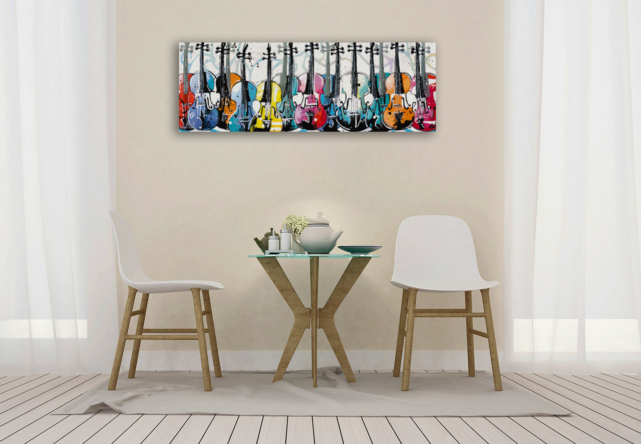 Variation for Violins Wall Art Print on the wall