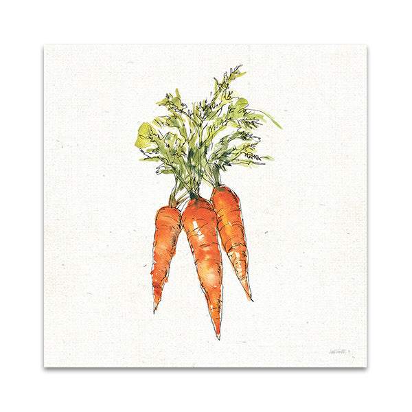 Veggie Market Carrots V Wall Art Print