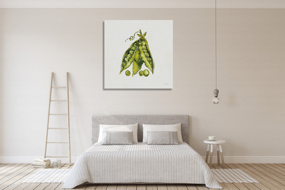 Veggie Market Peas IV Wall Art Print on the wall