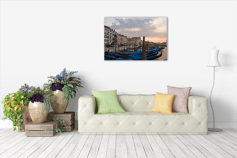 Venice Gondolas Wall Art Print on the wall
