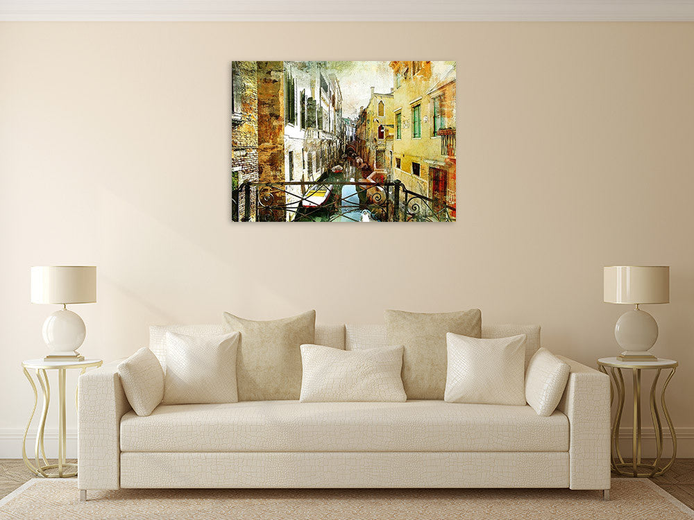 Venice Italy Gondolas Wall Print on the wall