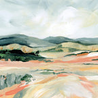 Vermillion Landscape I Wall Art Print