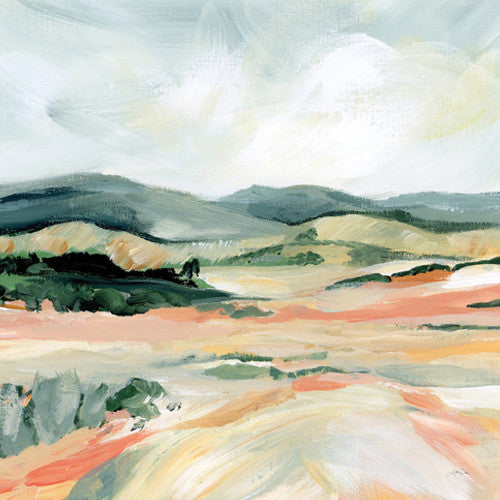Vermillion Landscape I Wall Art Print