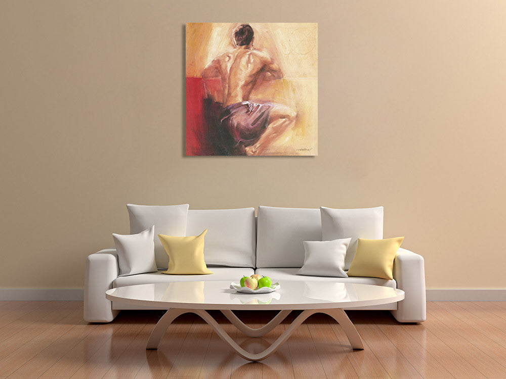 The View to the Landscape Wall Art Print on the wall