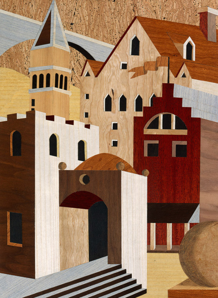 Village Scenery II Wall Art Print