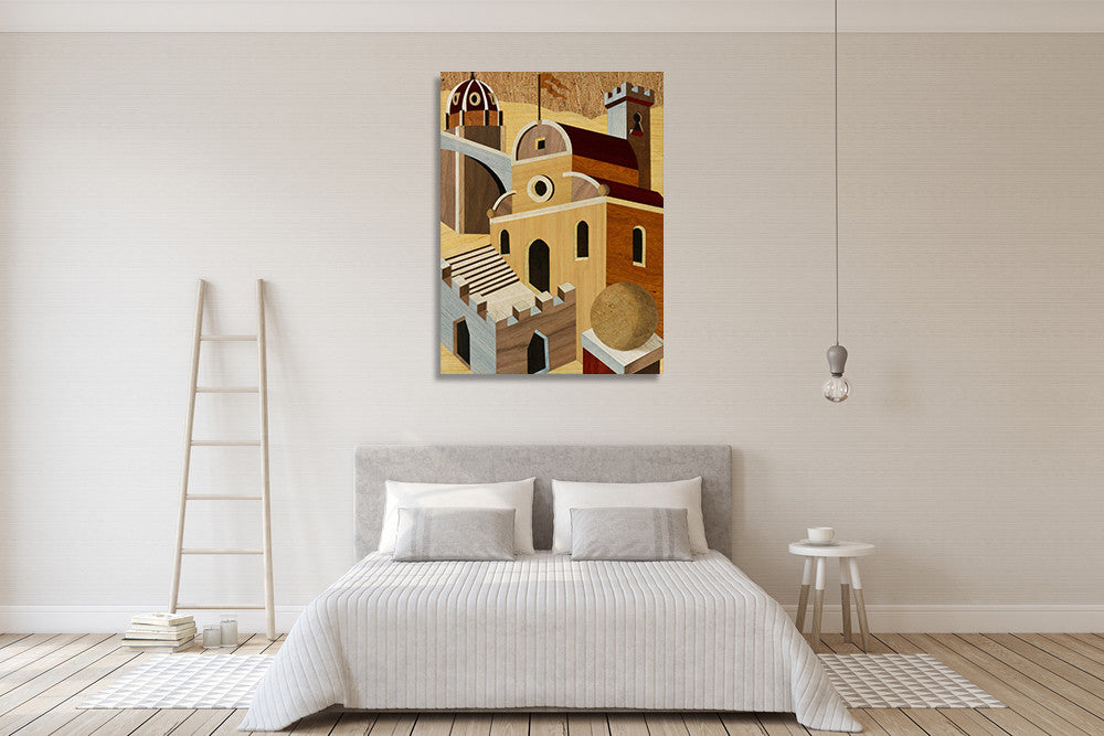 Village Scenery I Wall Art Print on the wall