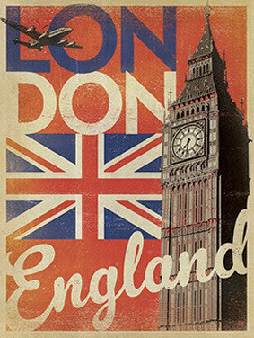 Vintage London Big Ben Wall Art Print
