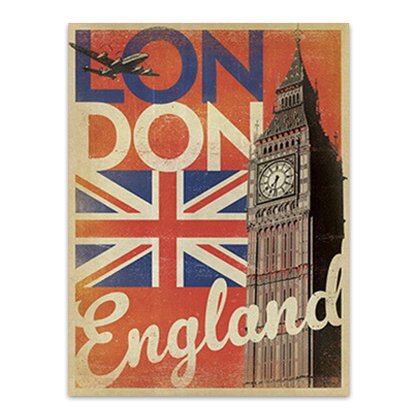 Vintage London Big Ben Wall Art Print