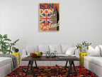 Vintage London Big Ben Wall Art Print on the wall