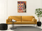 Vintage London Big Ben Wall Art Print on the wall