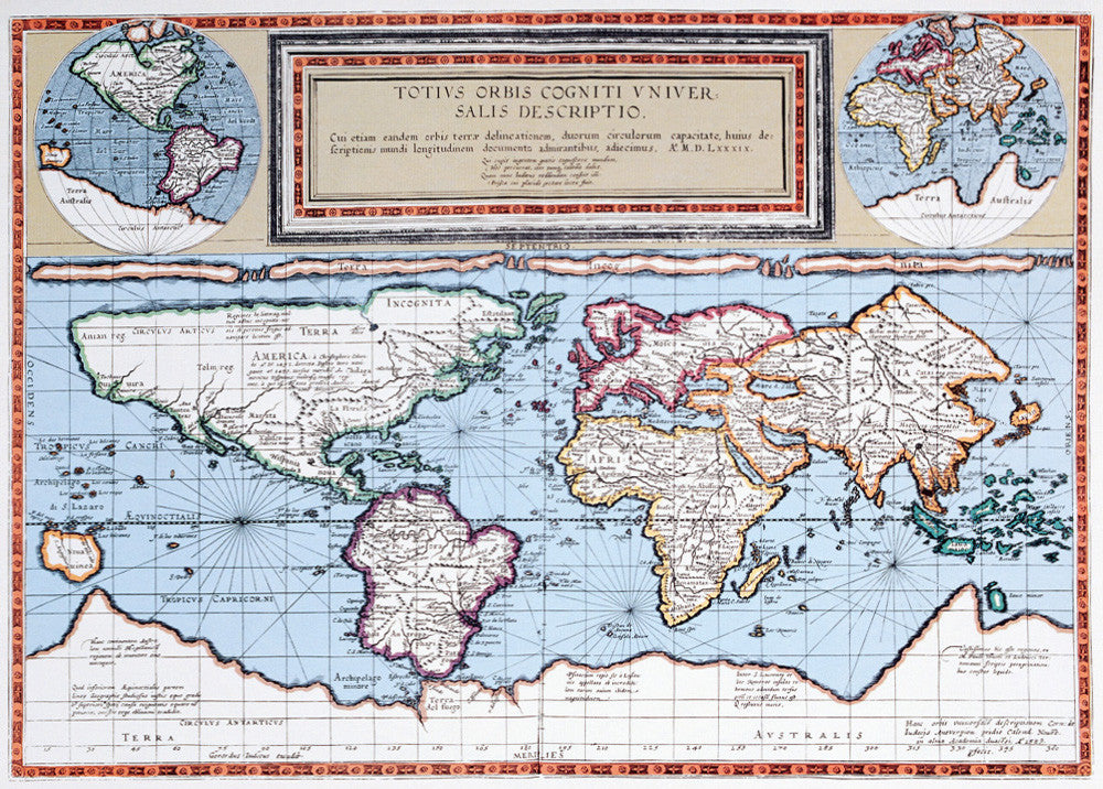 Vintage Map II Wall Art Print