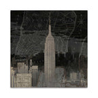 Vintage New York in Black I Wall Art Print