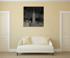Vintage New York in Black I Wall Art Print on the wall