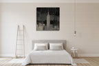 Vintage New York in Black I Wall Art Print on the wall