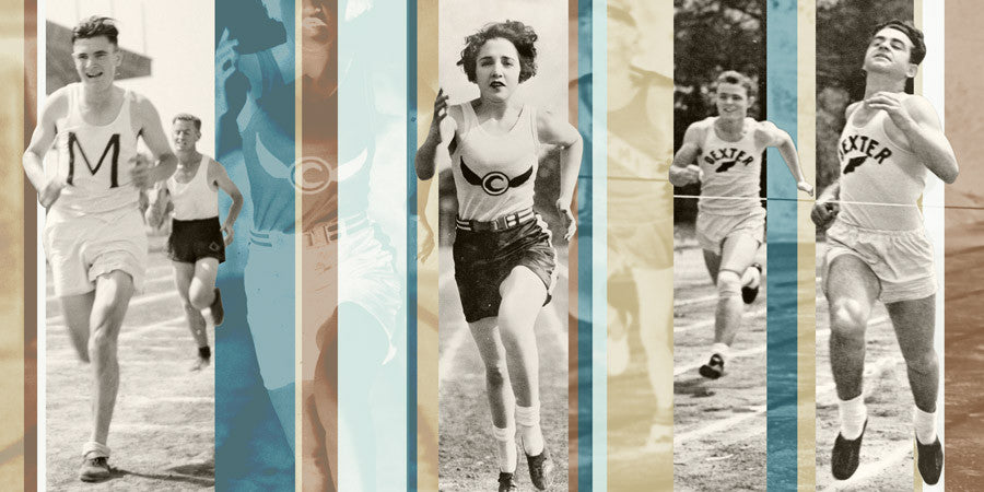 Vintage Running Wall Art Print