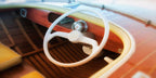 Vintage Speed Boat Wall Art Print