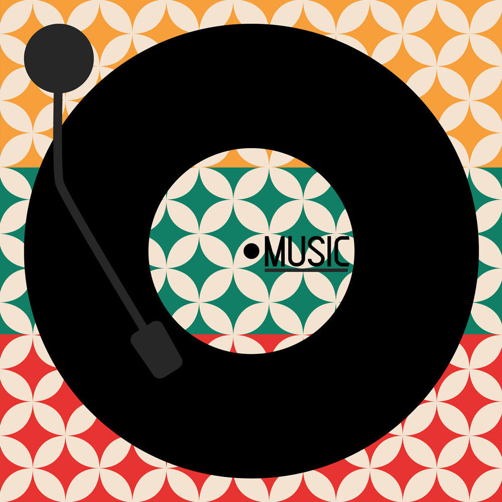 Vinyl Music Retro Wall Art Print