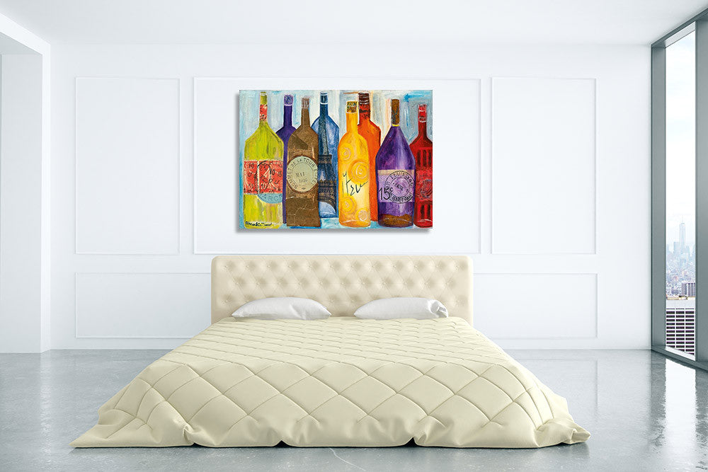 Vive La Bourgogne Wall Art Print on the wall