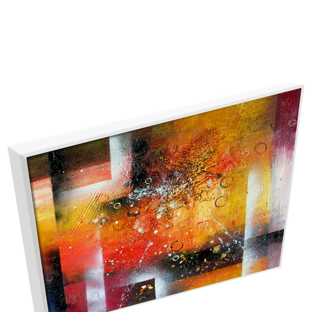 Enigma | Yellow Abstract Art Oil Painting Art Canvas for Hallways