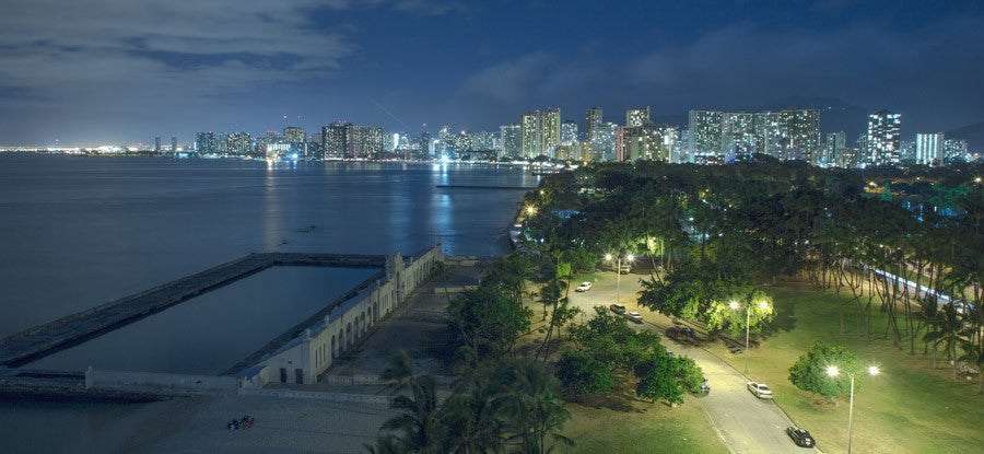 Waikiki Overview Wall Art Print