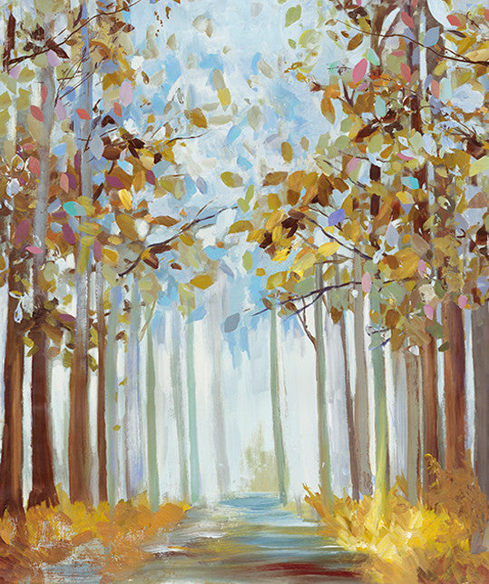 Walking Through Gold Wall Art Print