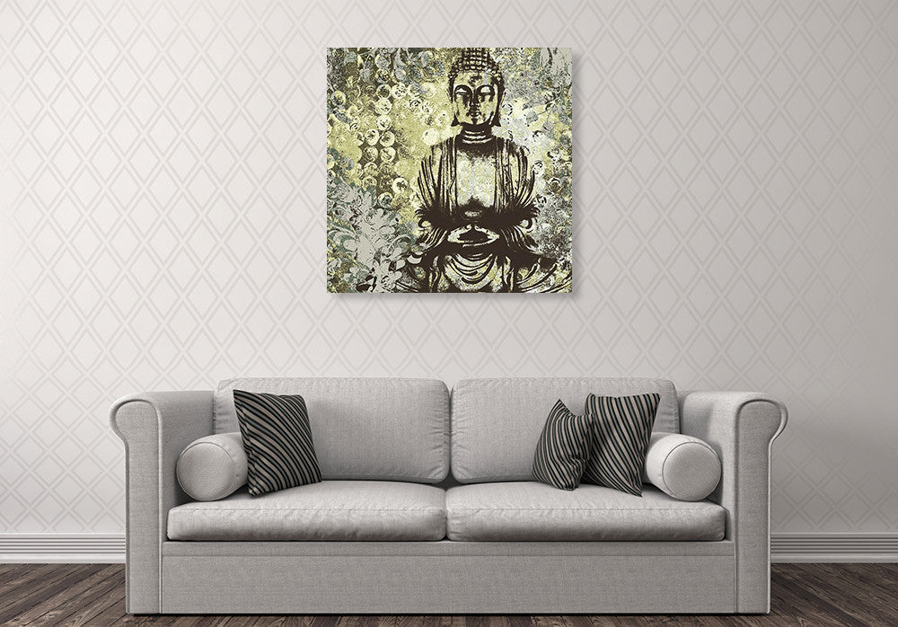 Water Garden Buddha Wall Art Print on the wall