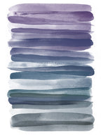 Watercolor Stripes B Wall Art Print