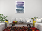 Watercolor Stripes B Wall Art Print on the wall