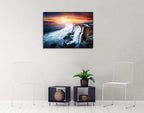 Waterfall Vatnajokull National Park Wall Print on the wall