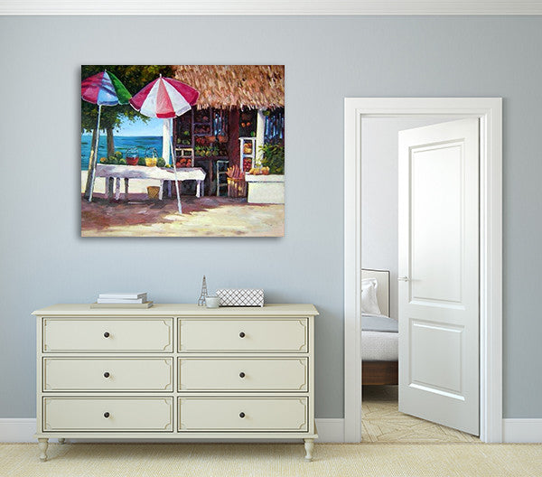 Waterfront on the wall