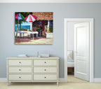 Waterfront on the wall