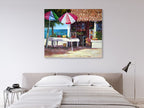 Waterfront on the wall