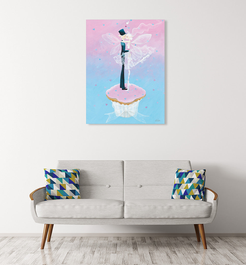 Wedding Day Wall Art Print on the wall