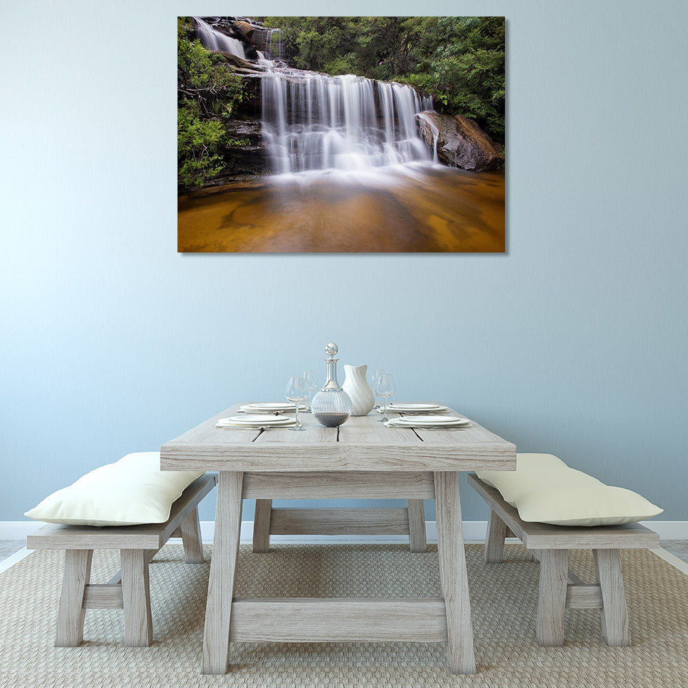 Wentworth Falls Australia Wall Art Print on the wall