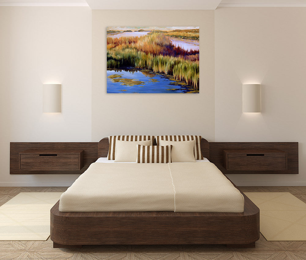 Wetlands Wall Art Print on the wall