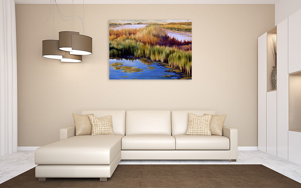 Wetlands Wall Art Print on the wall