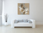 White Dress III Wall Art Print on the wall
