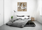 White Dress II Wall Art Print on the wall