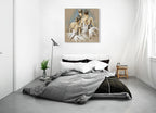 White Dress IV Wall Art Print on the wall