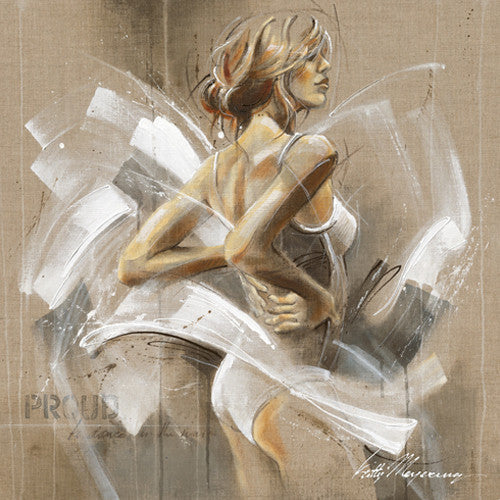 White Dress I Wall Art Print