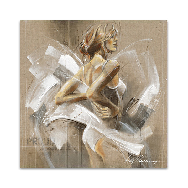 White Dress I Wall Art Print