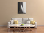 White Long Dress II Wall Art Print on the wall