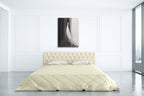 White Long Dress II Wall Art Print on the wall