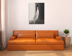 White Long Dress I Wall Art Print on the wall