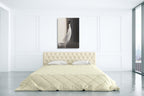 White Long Dress I Wall Art Print on the wall